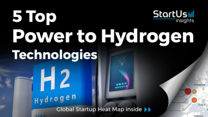 Discover 5 Top Power to Hydrogen Technologies developed by Startups