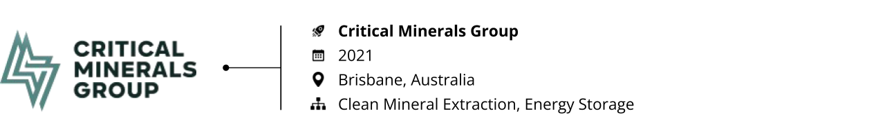 flow battery_startups to watch_critical minerals group