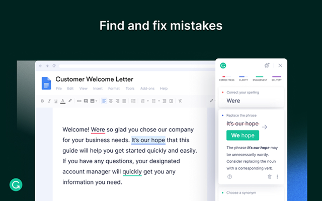 Grammarly - Best Chrome Extensions for Productivity